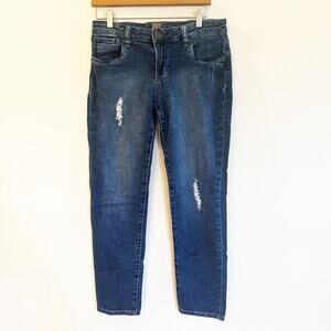 Kut from the Kloth Distressed Jeans sz 6 Medium Dark Wash Jeans